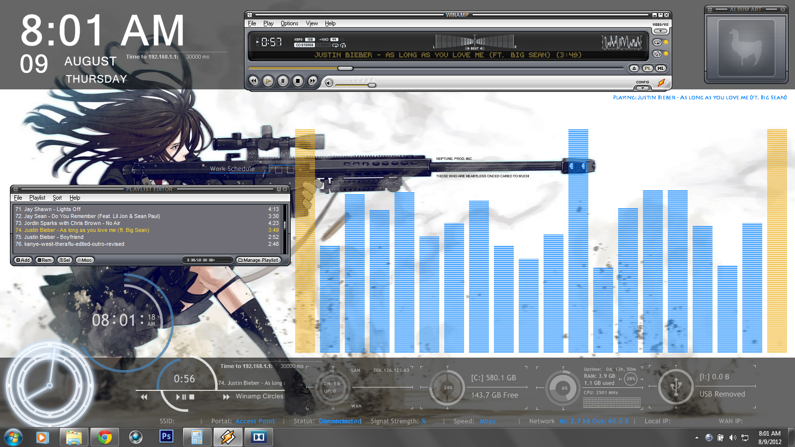 Samurize Deviantart NeppyBoy Samurize n Rainmeter Modified Desktop by NeppyBoy00 on DeviantArt