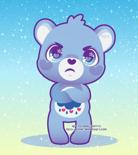 Grumpy bear by Miss-Glitter on DeviantArt