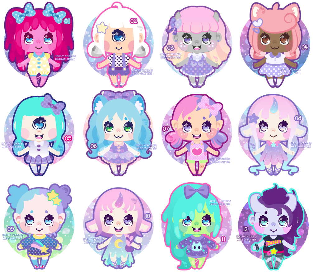 Pastel Monster girls!