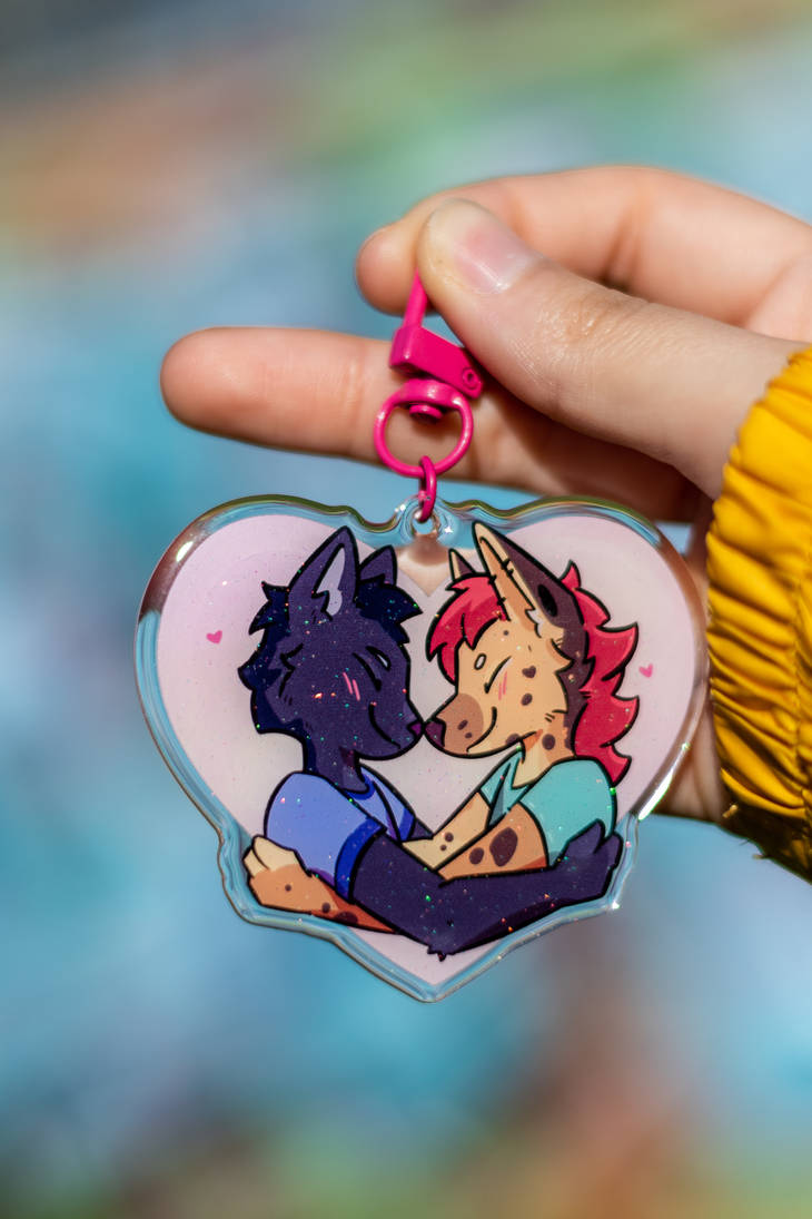 Conneted Keychains Ych YCH Keychain for Valentine's Day by Spikhyenna on DeviantArt