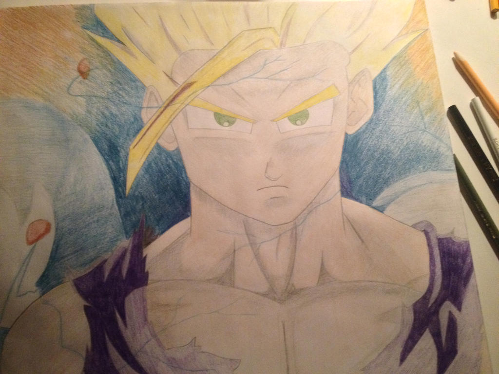 Gohan Writing Gohan by adrunktick on DeviantArt