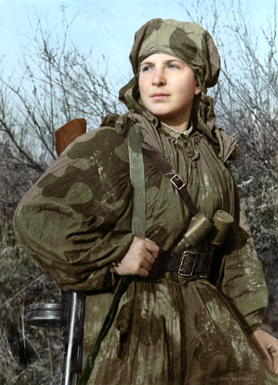 Sapper scout Sima (Alexandra) Dneprovskaya, 1943