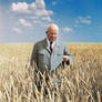 Nikita Khrushchev in a virgin-soil field. 1964