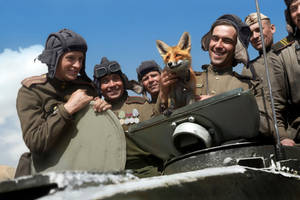 A tank crew with the units favorite 1944