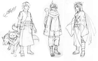 Sketch - New Konoha Jounin Team