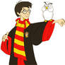 Harry Potter and Hedwig