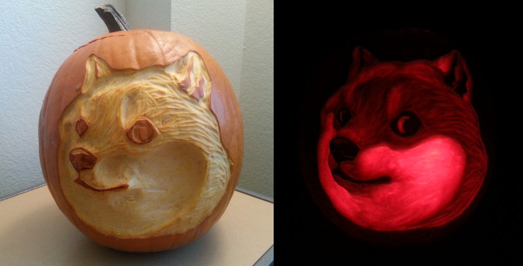 Doge pumpkin by feathergills on DeviantArt Doge pumpkin by feathergills on DeviantArt