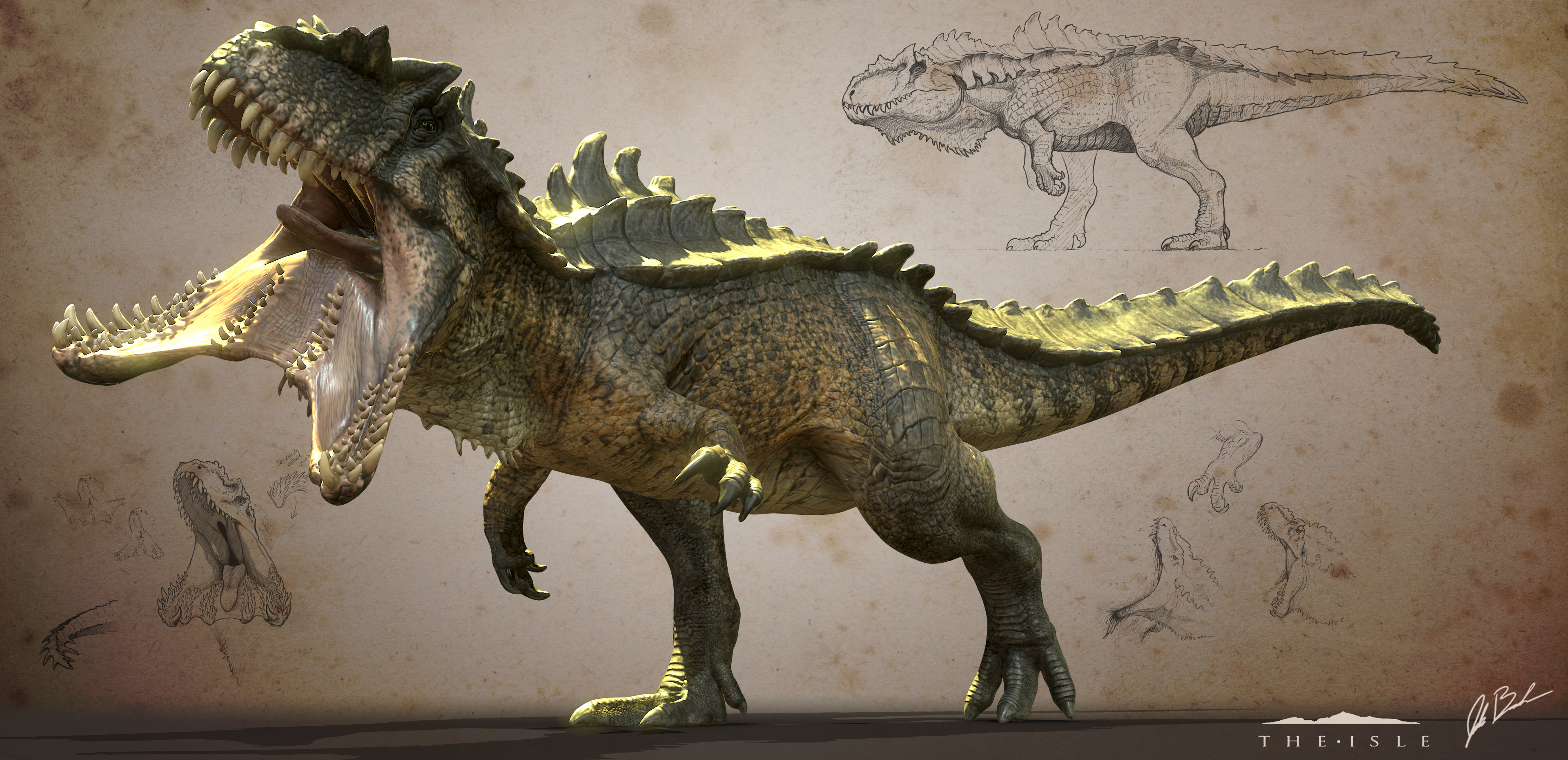Hyperendocrin Giganotosaurus - The Isle by LittleBaardo on DeviantArt