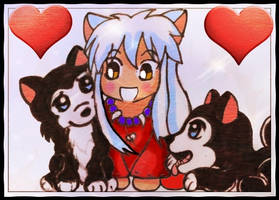 Inu Yasha and Huskys