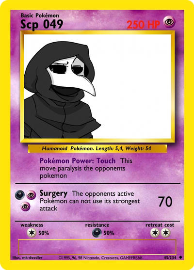 Pokemon Scp 049 Cards By Crimsondragon874 On Deviantart Pokemon Scp 049 Cards By Crimsondragon874 On Deviantart