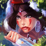 Princess Mononoke by OlchaS