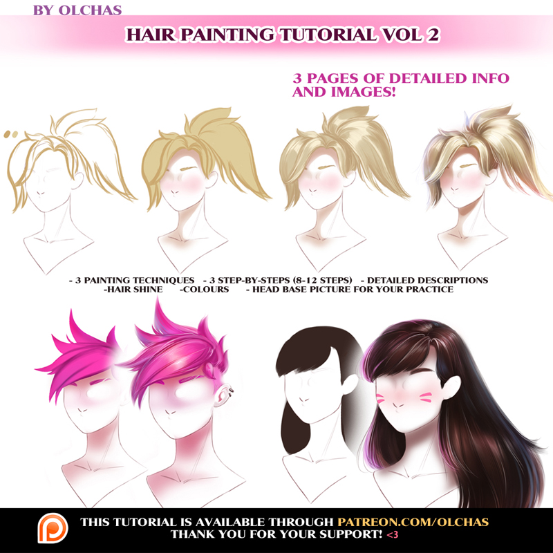 Anime hair brushes 2 by OrexChan on DeviantArt