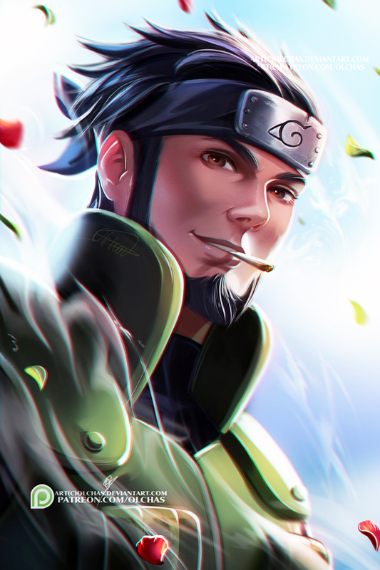 Asuma Jutsu Asuma by OlchaS on DeviantArt