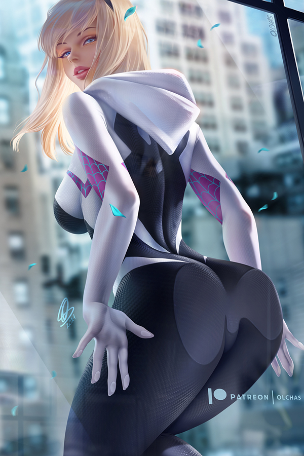Spider Gwen By OlchaS On DeviantArt spider-gwen-by-olchas-on-deviantart
