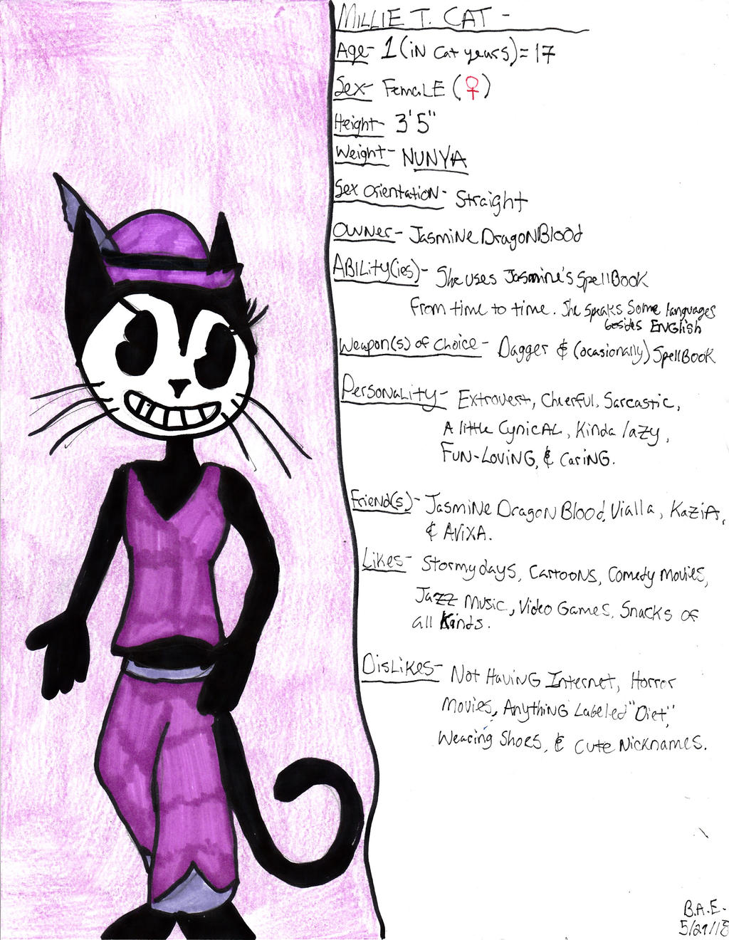 Oc Profile Millie T Cat Update By Macabre Cat94 On Deviantart Oc Profile Millie T Cat Update By Macabre Cat94 On Deviantart