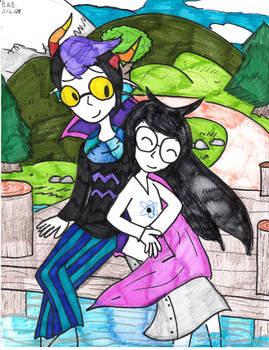 Eridan X Jade Harley: Down by the Lake