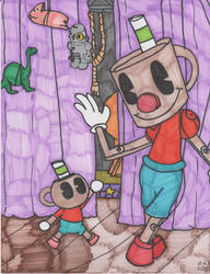 Cuppet and Mini-Cuppet (Cuphead)