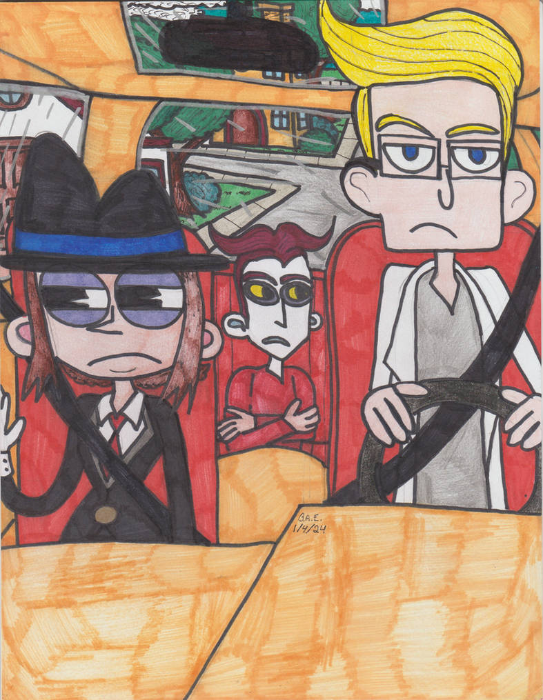 Grumpy Car Ride (Version 1) by Macabre-Cat94 on DeviantArt