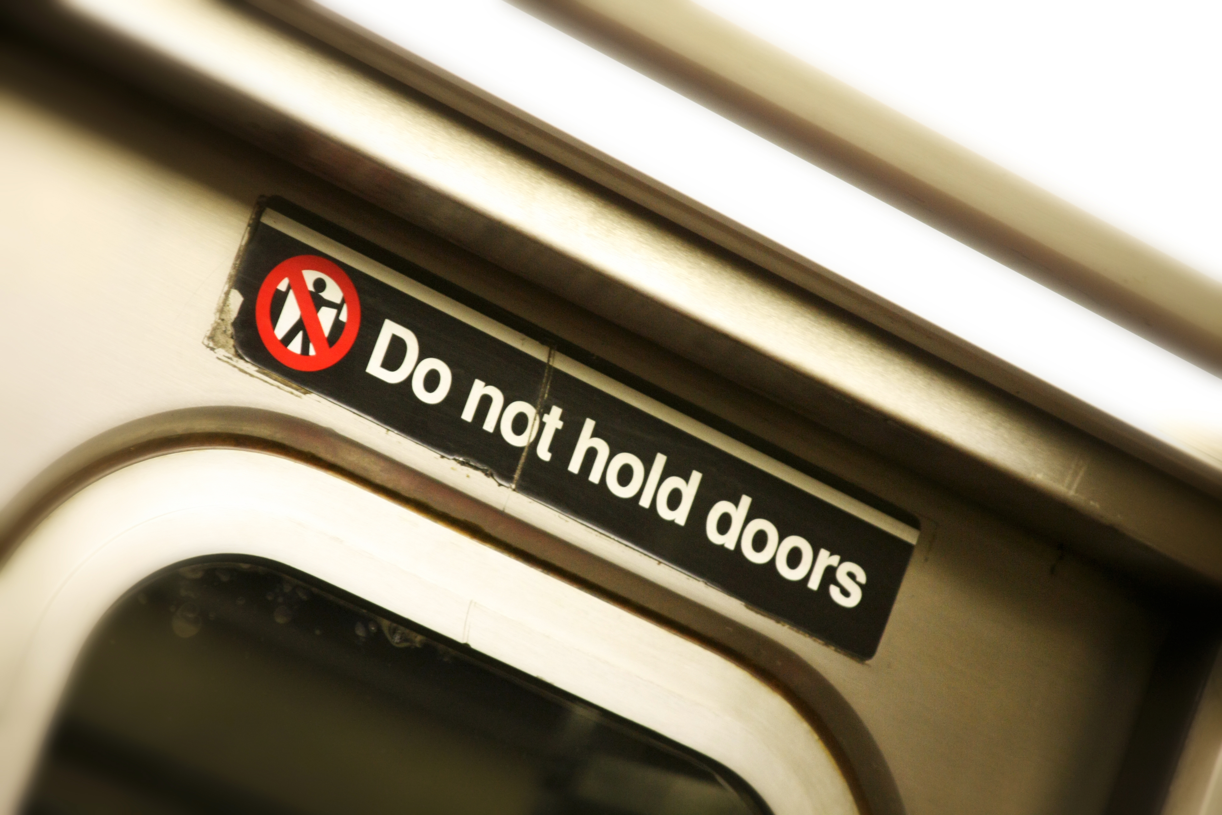 Do not hold doors