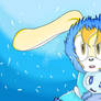 Mira the rabbit and Icy the Chao (sonic x recolor)