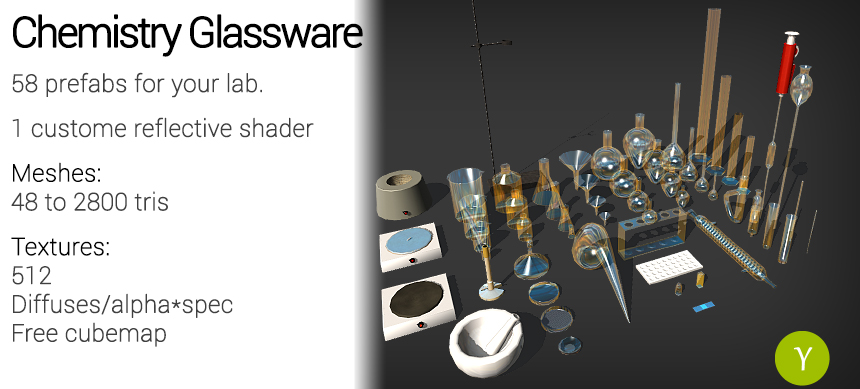 Unity: Chemistry Glassware by Yughues