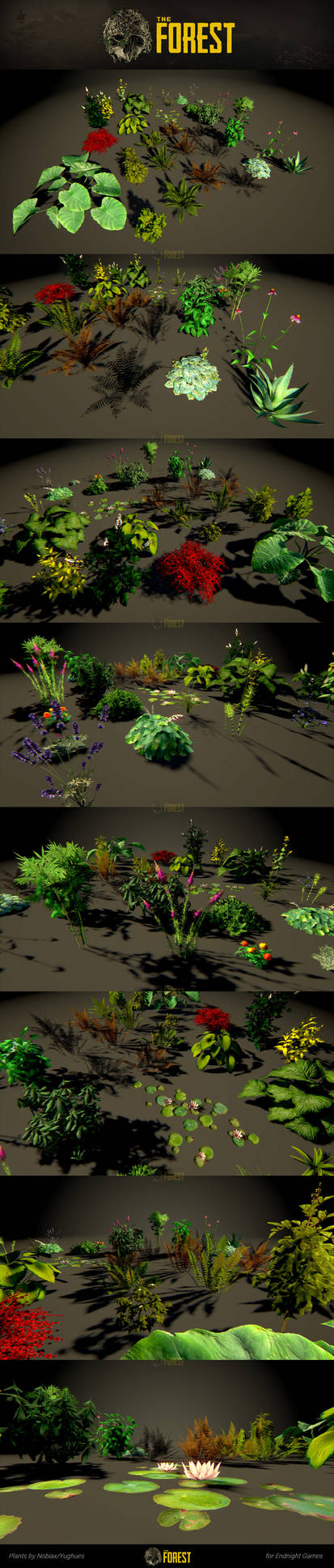 The Forest : plants showcase