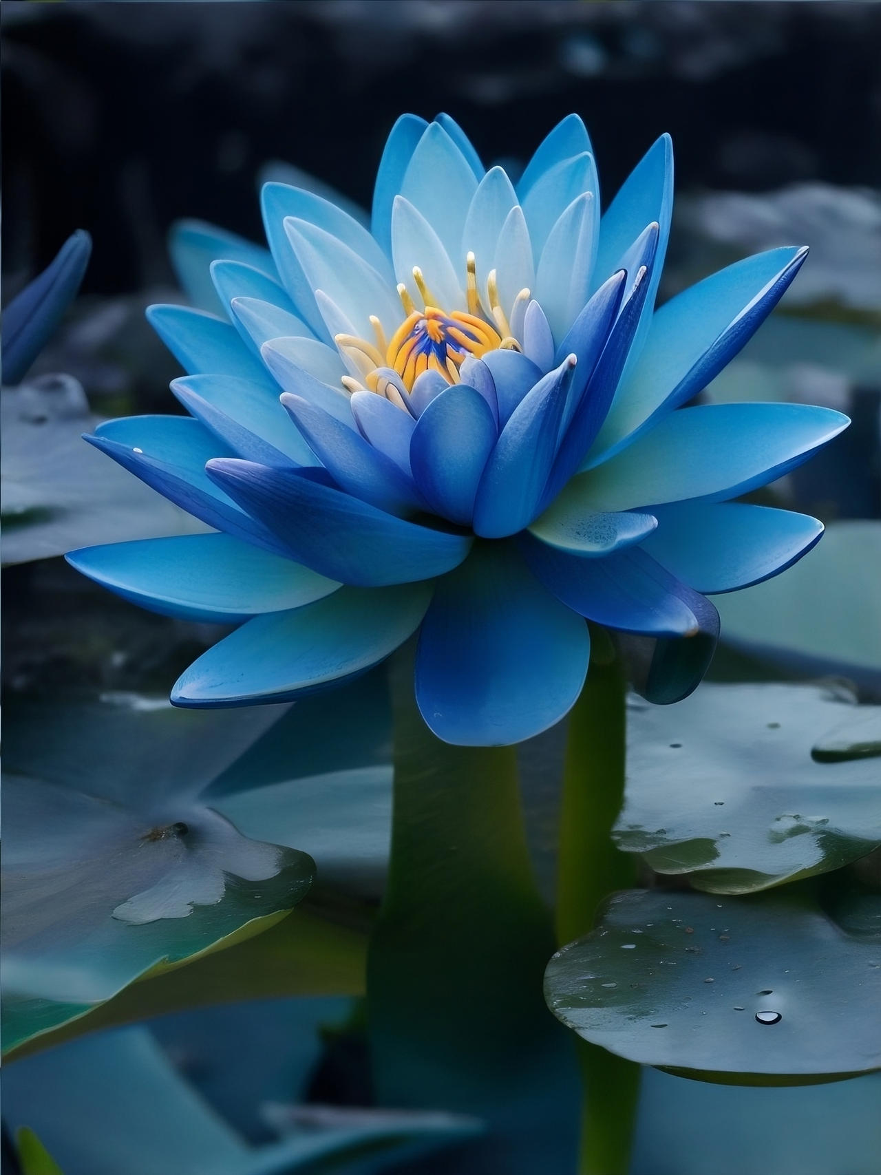 Lovely Blue Lotus Flower by R-ARTS01 on DeviantArt