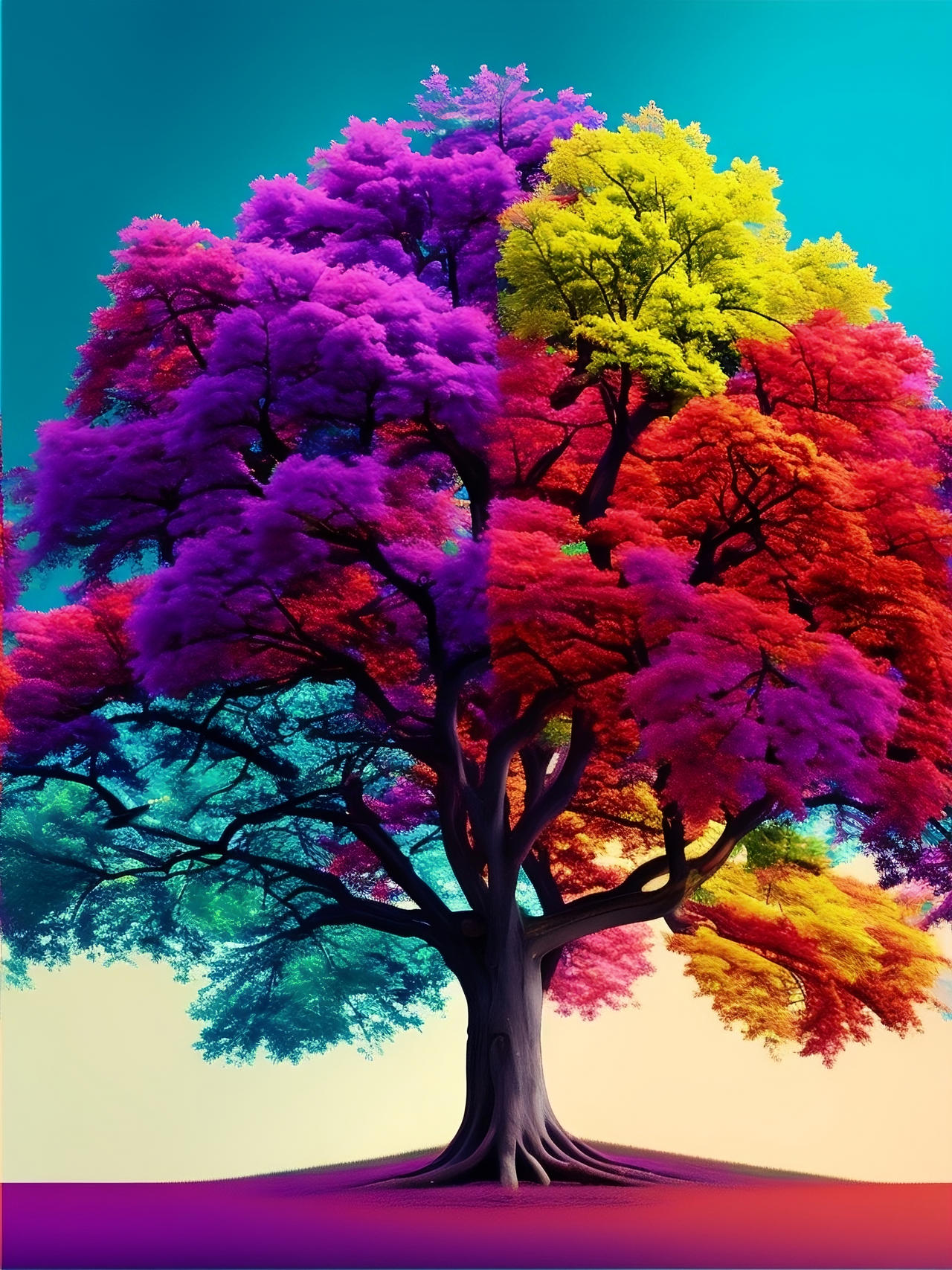 Colorful Tree by R-ARTS01 on DeviantArt
