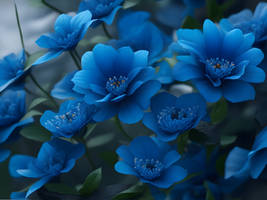 The Dark Blue Flowers