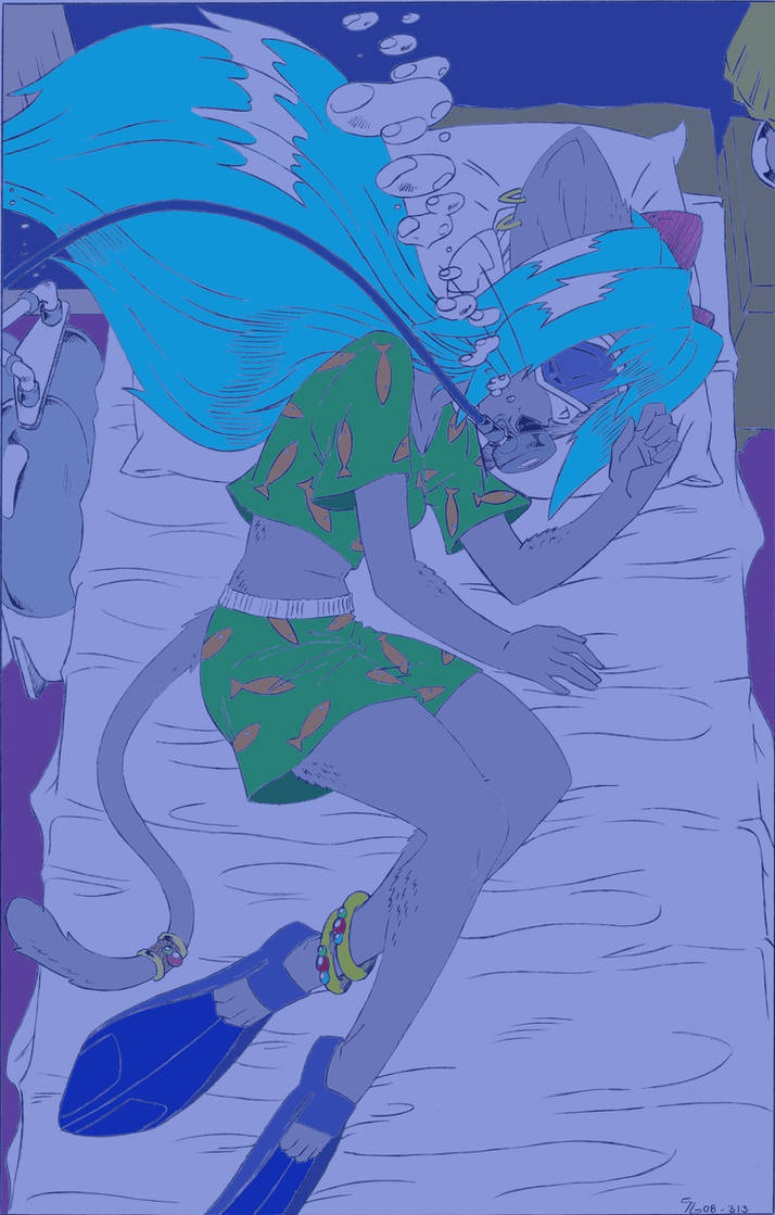 Deviantart Sleep Redefining Deep Sleep Colored by SPACEBOI-SCAPHANDRE on DeviantArt