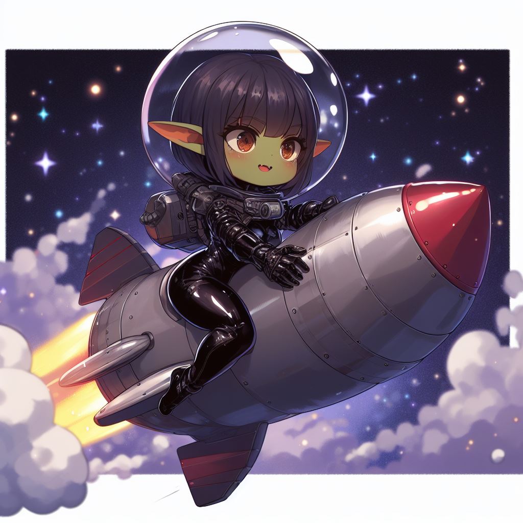 Space Goblin Rockets Through the Stars by SPACEBOI-SCAPHANDRE on DeviantArt