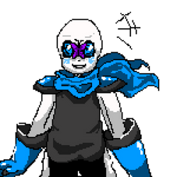 Blueberry Sans Pixel Art!