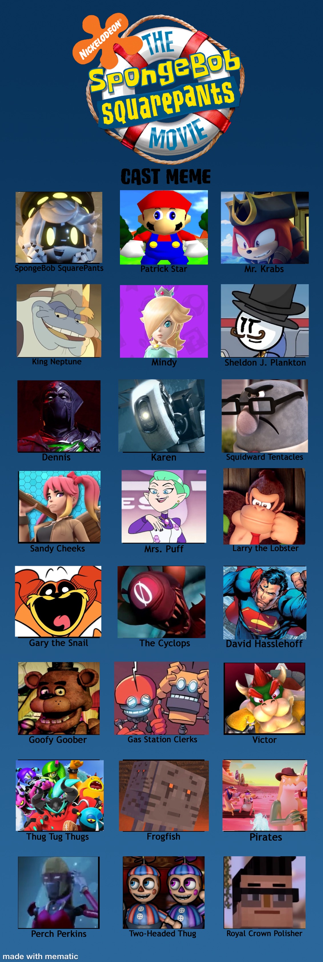 Recast Deviantart Base My SpongeBob SquarePants The Movie Recast by DeterminedPanther805 on ...