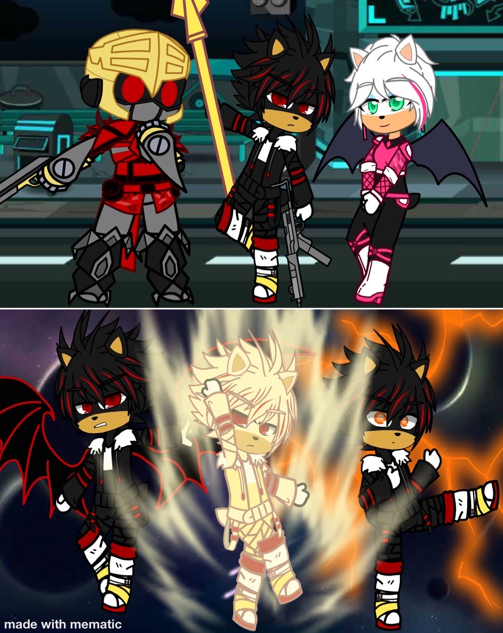 Shadow Form Stands Team Dark + Shadow Forms by DeterminedPanther805 on DeviantArt