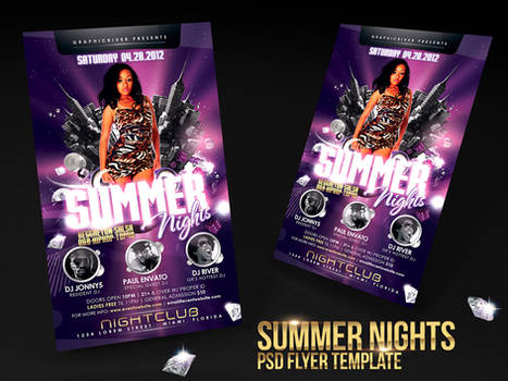 Summer Nights Flyer Template