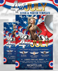 4th of July Flyer And Poster Template