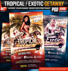 Tropical / Exotic Getaway Flyer Template