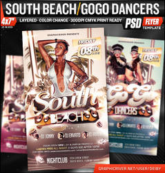 South Beach / GoGo Dancers Flyer Template