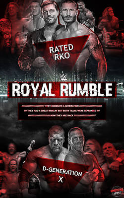 Royal Rumble 2015 Fantasy Match - Rated RKO vs DX
