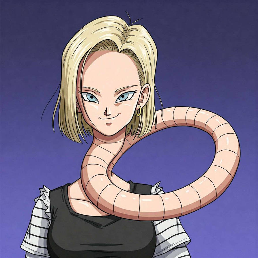 Android 18 Snake Part Android 18 stretching her neck like snake by Mouatez128 on DeviantArt