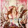 Forest Goddess - Owls