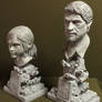 The Last of us Ellie and Joel bust's