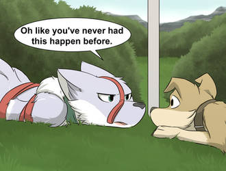 At Leash she's Trying by infinitedge2u