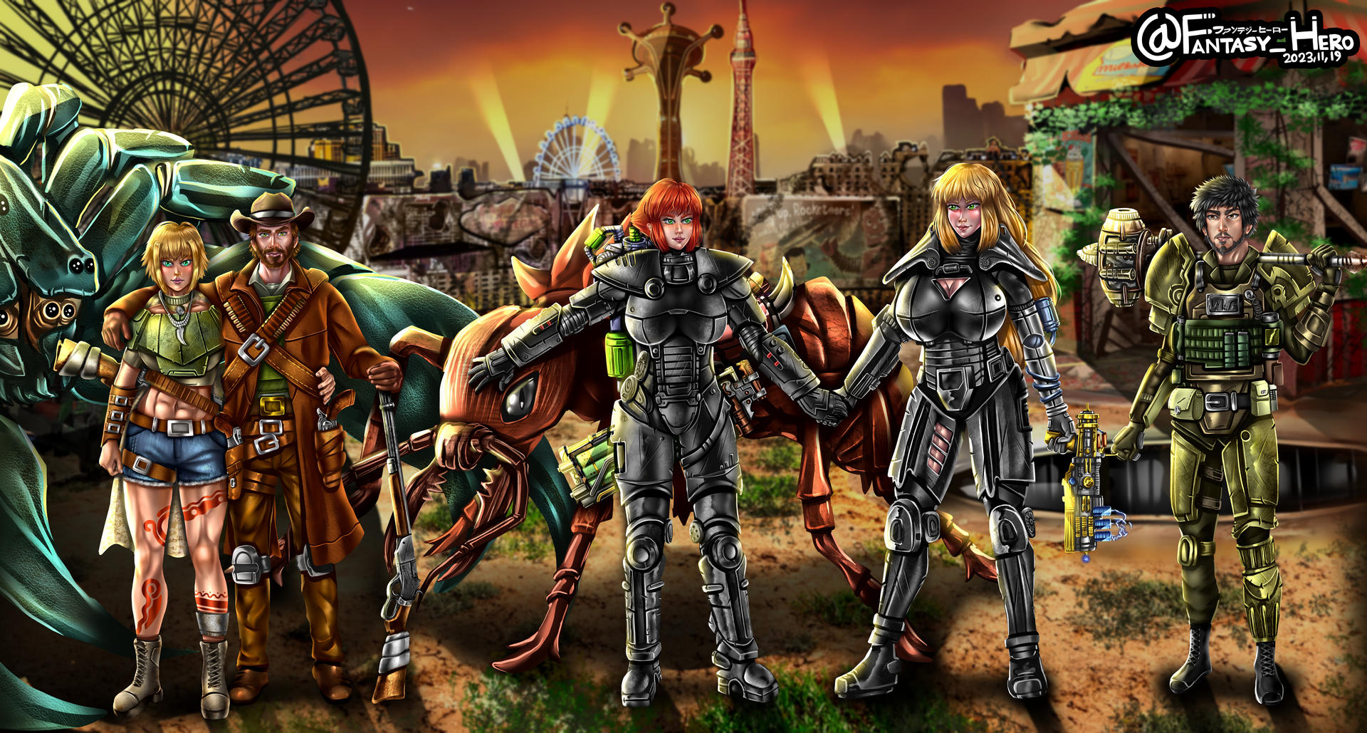 Fallout TTRPG Commission (Full Artwork) by AFantasyHero on DeviantArt