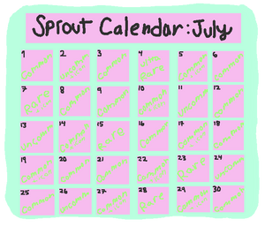 Sprout Advent Calendar: July (OPEN) LOWERED PRICES