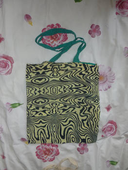 Zebra pattern tote bag