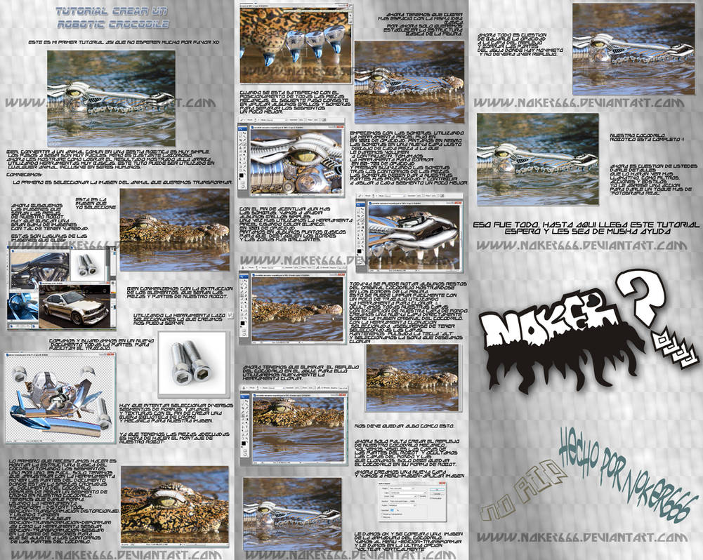 Mechanic Crocodile Tutorial by Noker666