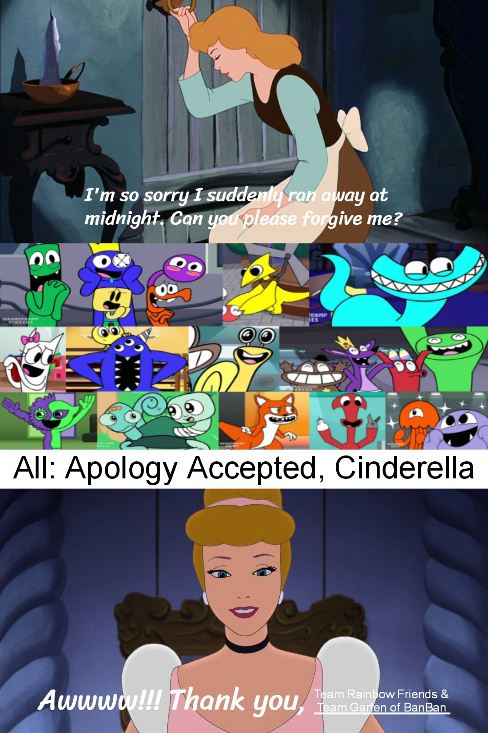 Team Rf Team RF and Team GOBB accept Cinderella's apology by PartnerT on DeviantArt