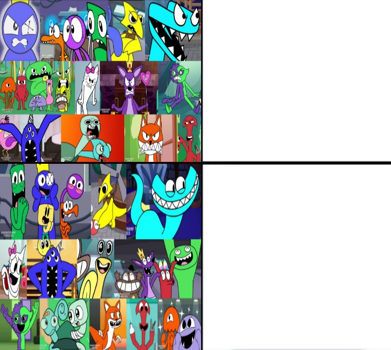 Team Rainbow Friends And Team Banban Drake Meme By PartnerT On DeviantArt team-rainbow-friends-and-team-banban-drake-meme-by-partnert-on-deviantart