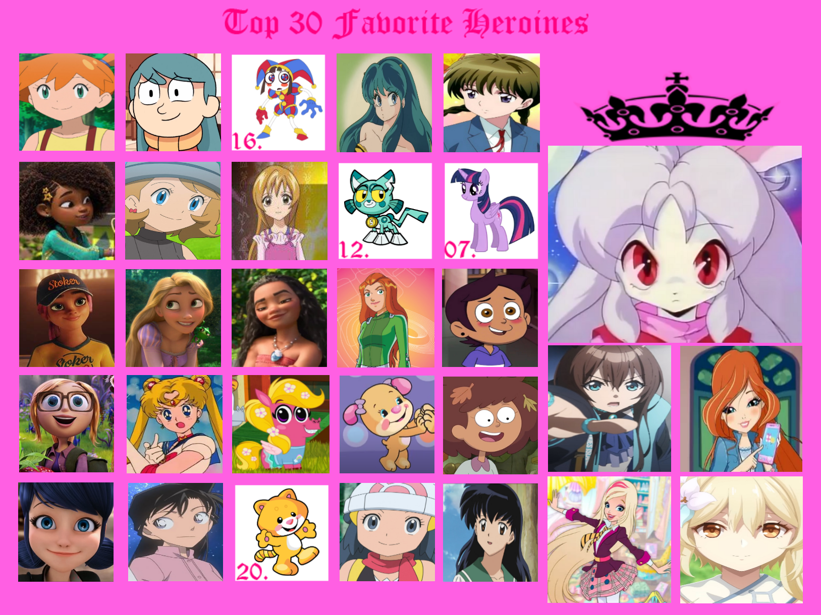 My Top 30 Favorite Partner Heroines by PartnerT on DeviantArt